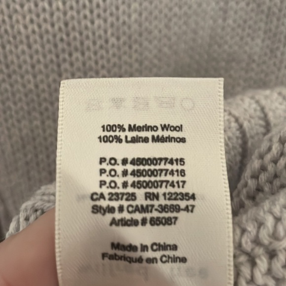 Wilfred Free Gray Merino Wool Velzen Cardigan Oversized Sweater - Picture 5 of 10